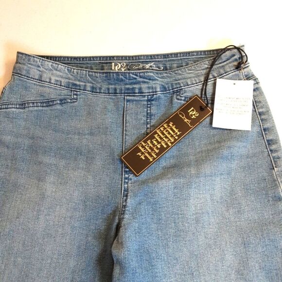 DIANE GILMAN DG2 Jeans Distressed Stretch Ankle Length Size Small NWT - Picture 5 of 13